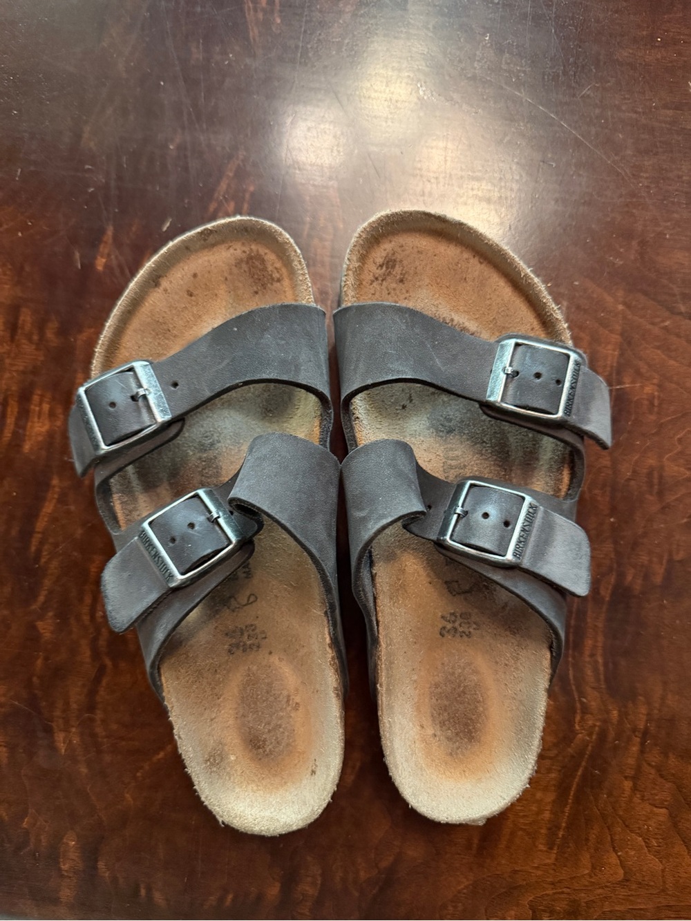 Birkenstock Brown Double-Buckle Sandals